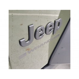 Mopar Decal Wrangler With American Flag Low Gloss Black For