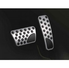 Gas And Brake Pedal Cover Auto Stainless Steel Foot Pedal Pad Kit For 2018-2019 Jl Models, 2 Pcs On