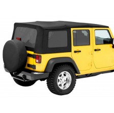 そら Mopar Soft Top 4 Door Black Sunrider Design - 82213651 | All