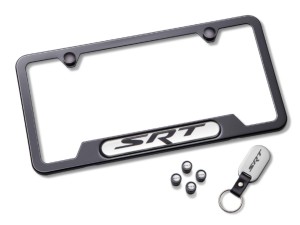 Jeep Grand Cherokee License Plate Frame - Black Powder-Coated Zinc - Elite