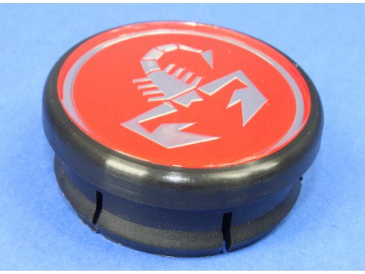 Mopar Center Cap Abarth Red Scorpion Logo - 4726183AB | All Mopar
