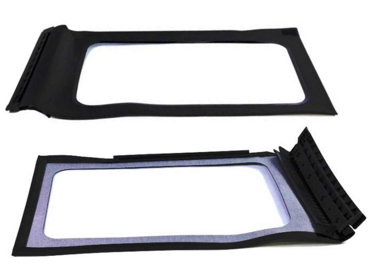 Mopar Replacement Window Set For 4 Door Standard Black Soft Top Clear ...