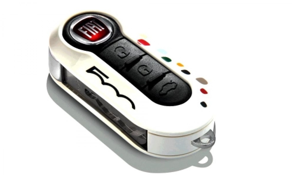 Genuine Mopar Key Fob Cover White with Colored Dots 68225021AA