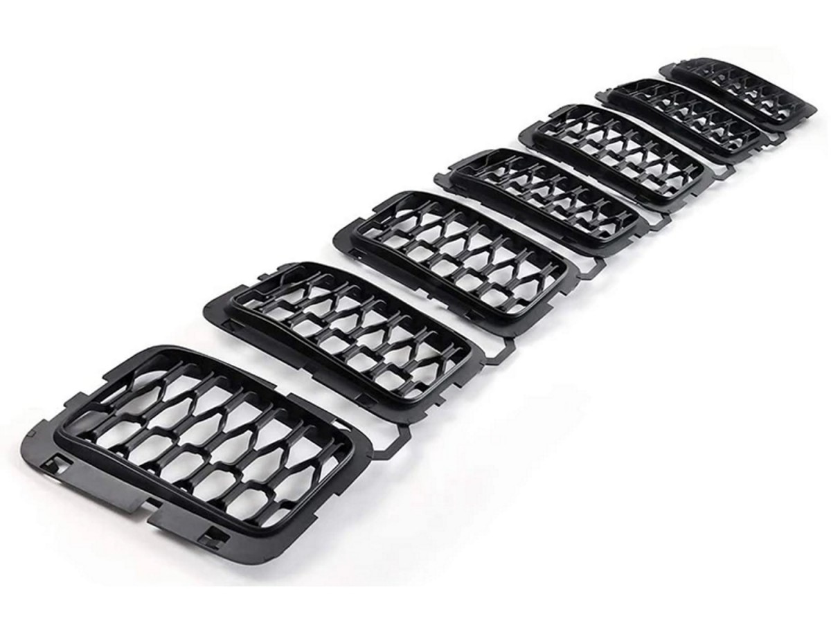 thumbnail image 2 of Genuine Mopar Gloss Black Grille Trim Ring Kit For Jeep Grand Cherokee 2 of 3