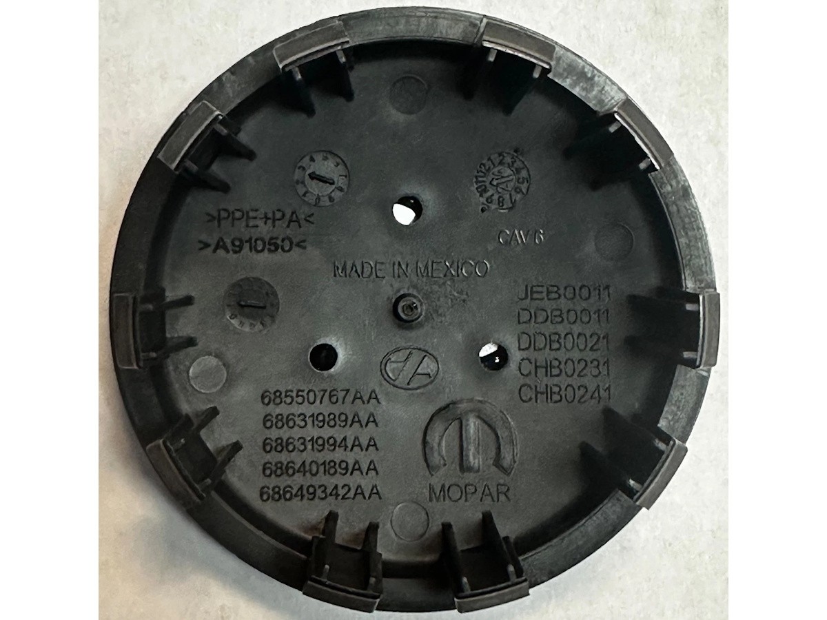 Mopar Wheel Center Cap With Dodge Fratzog Logo - 68631996AA | All