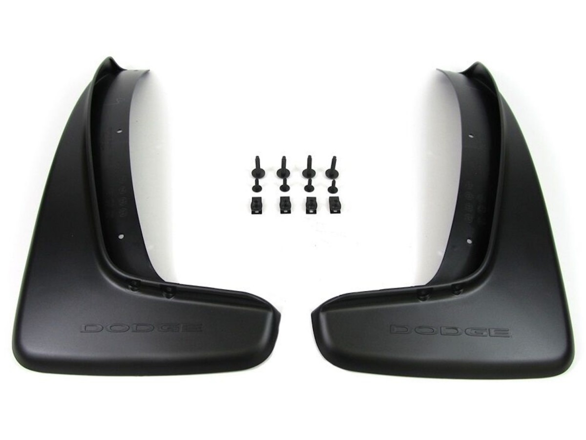 カーミングシグナル Mopar Splash Guards Kit Of Two For Rear Molded Black With Dodge
