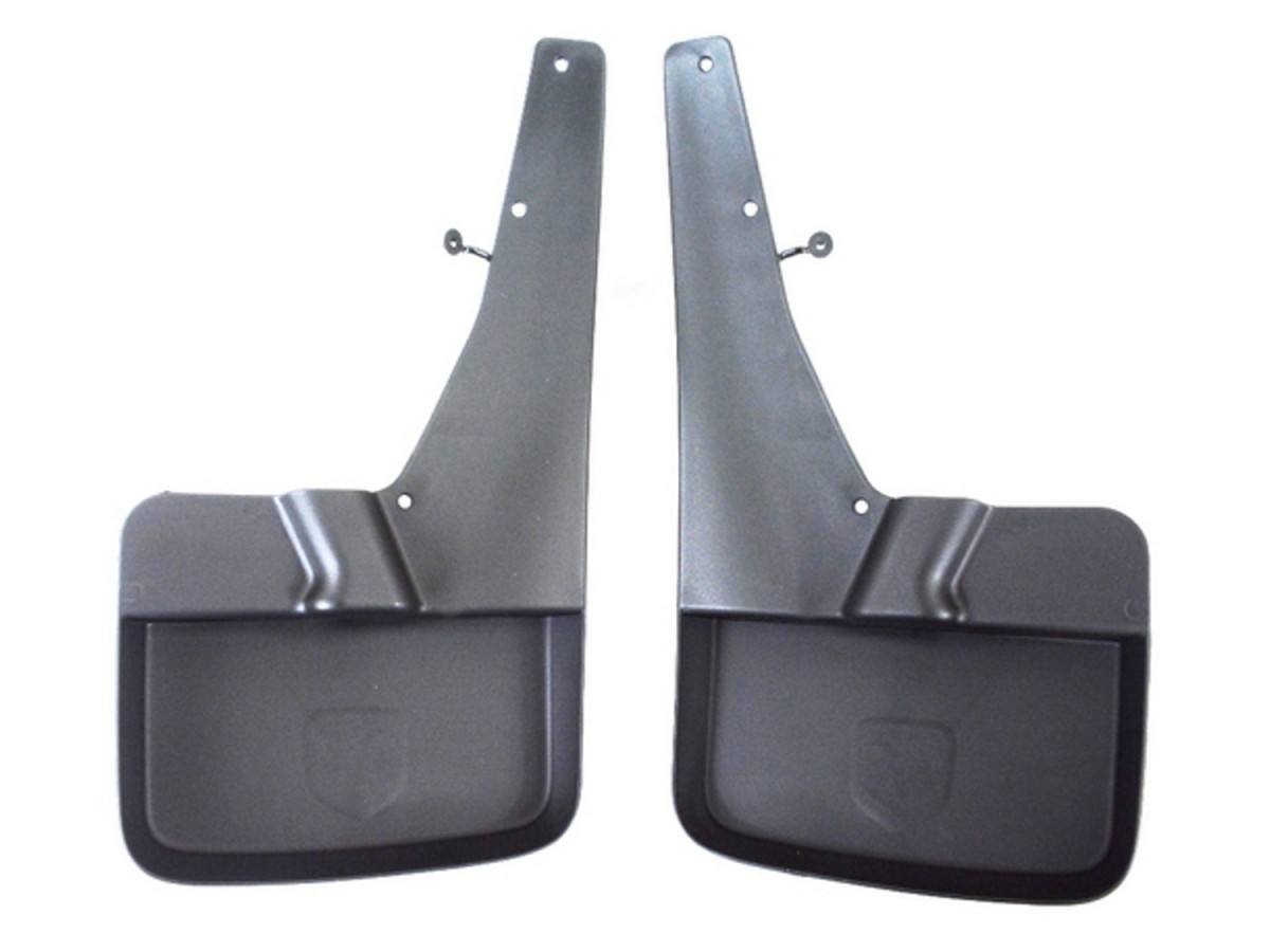 Mopar Splash Guards Front Molded Black W/O Fender Flares