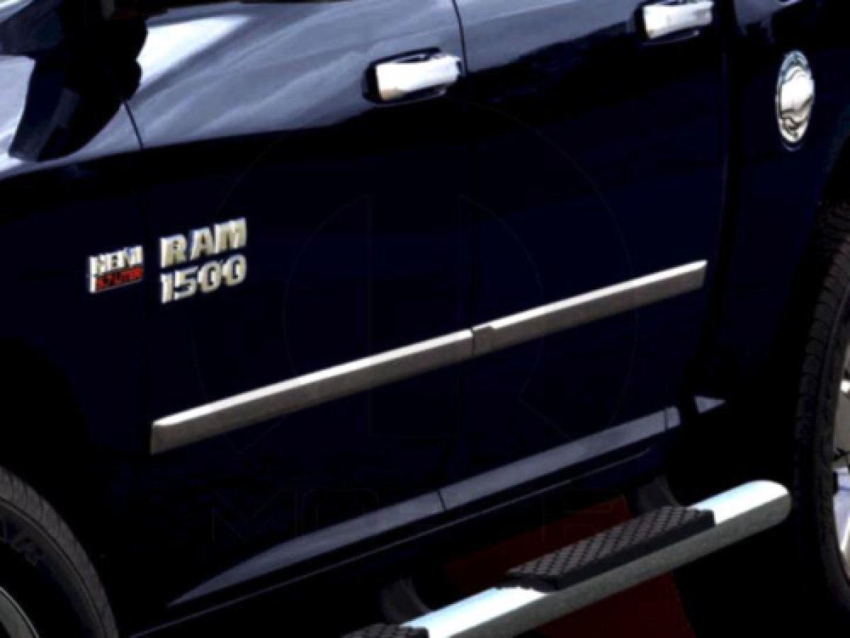 Mopar Bodyside Molding Crew & Mega Cab Chrome - CHROMEMLDKIT | All
