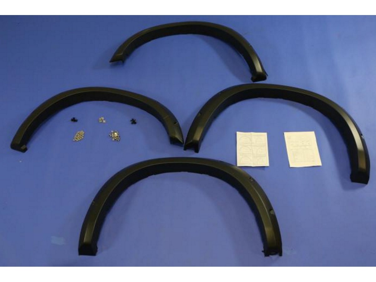 Genuine Mopar Wheel Flares Molded Black Medium Grained Textured Set Of