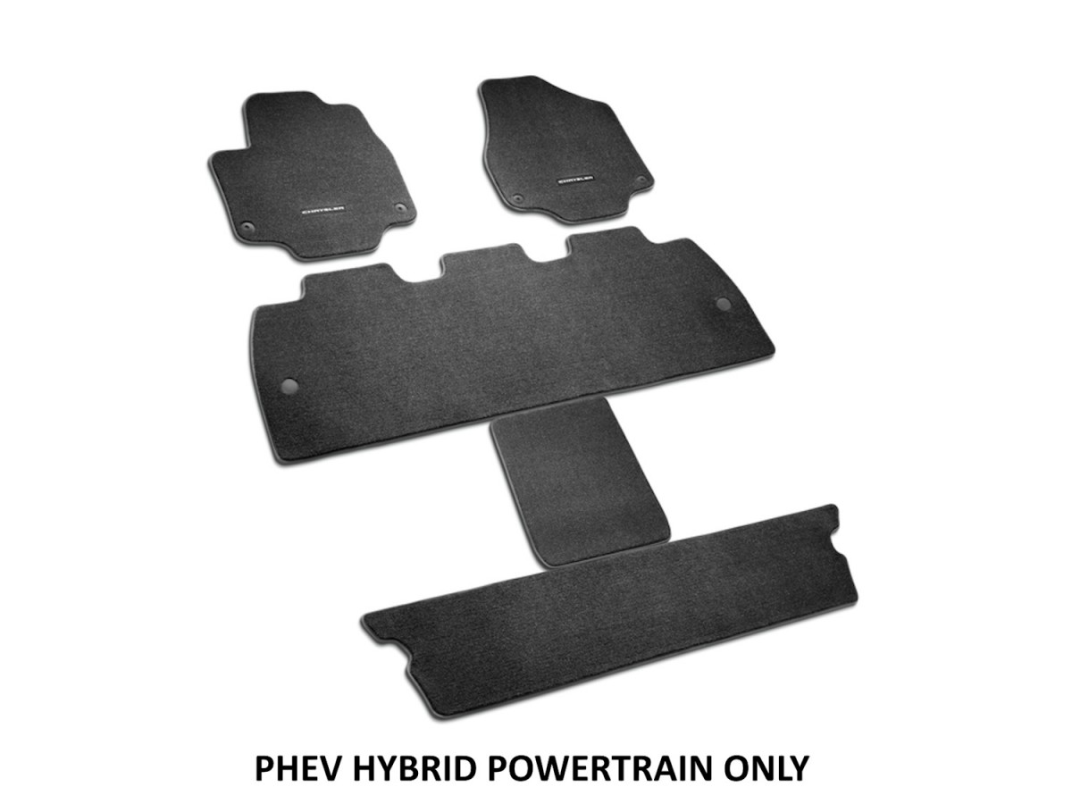 Mopar Floor Mats For PHEV Hybrid Black With Chrysler Logo First Second ...