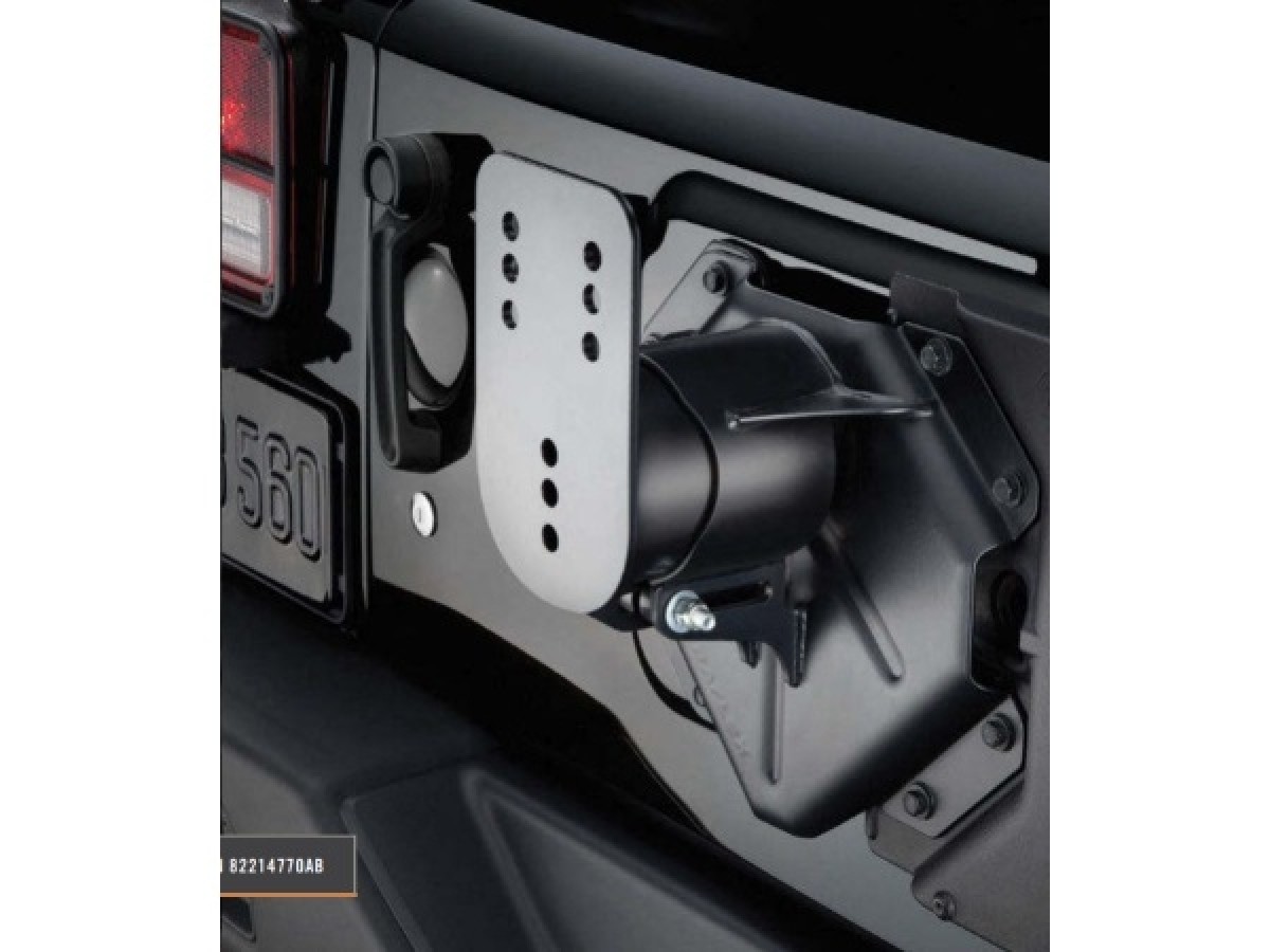 thumbnail image 2 of 2021-2024 Jeep Wrangler JL Spare Tire Lower Mounting Bracket – OEM Mopar Used 2 of 4