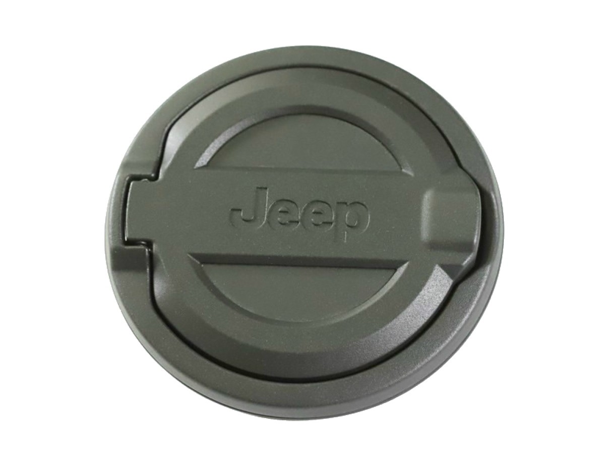 Mopar Fuel Filler Door Black With Jeep Logo - 82215123AB | All