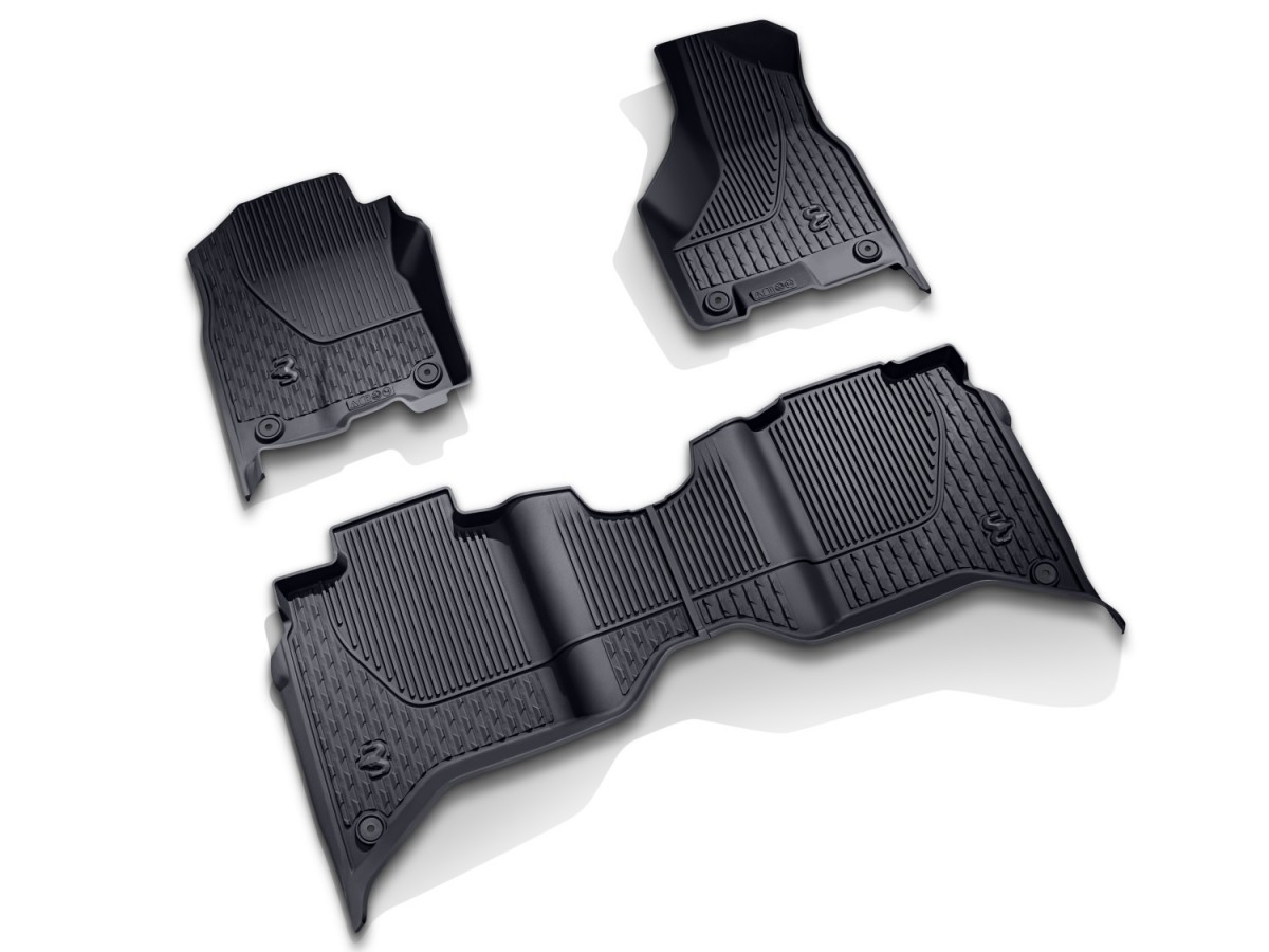 Genuine Mopar All Weather Mats Crew Cab Bench Seats Black Part No