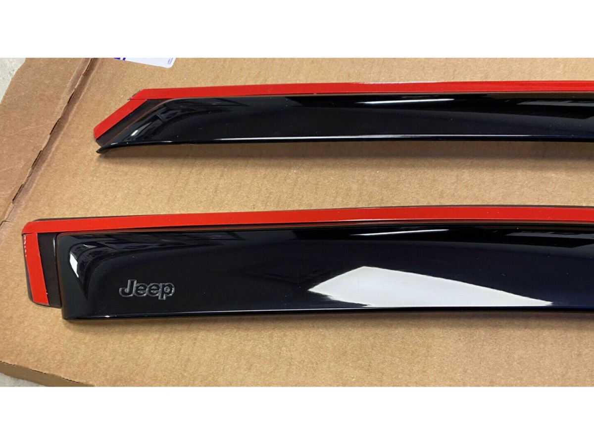 Mopar In-Channel Side Window Air Deflectors Tinted For Two Row ...