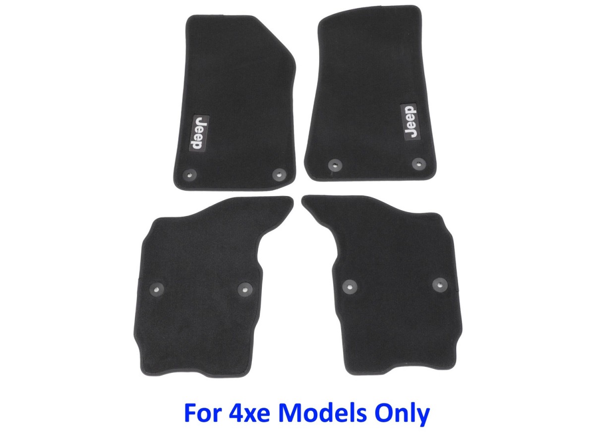 Mopar Carpet Mats Four Door Kit Of Three Mats Black With Light