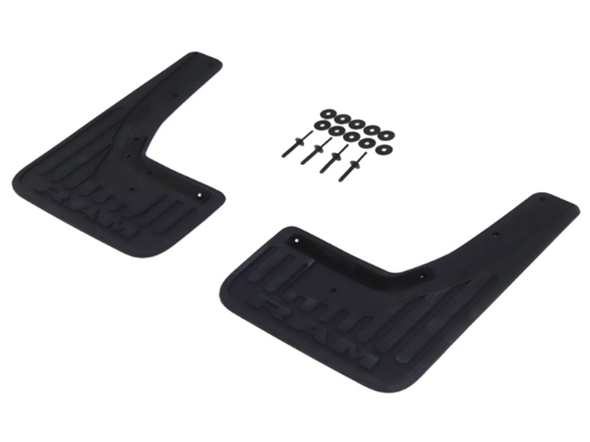 Mopar Splash Guards - Flat - Front W/ Fender Flares - 82216217AA | All ...
