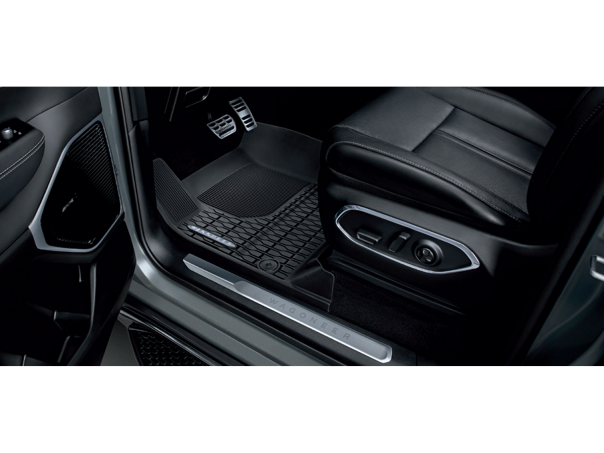 Mopar Stainless Steel Door Sill Scuff Plates With Wagoneer Logo