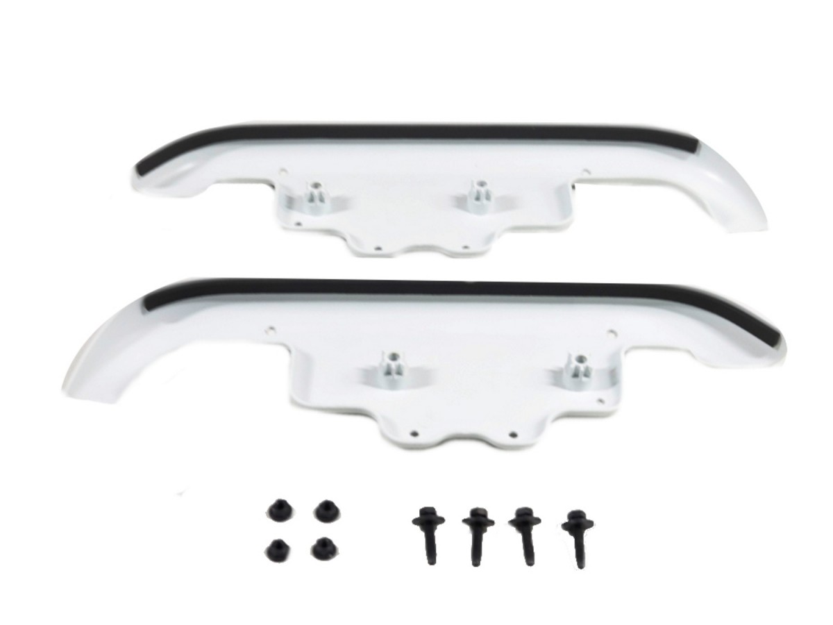 Mopar Off Road Rear End Rock Rail Trim Covers White - 82216466AA