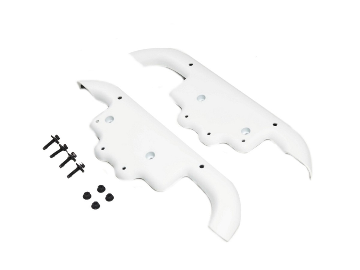 Mopar Off Road Rear End Rock Rail Trim Covers White - 82216466AA