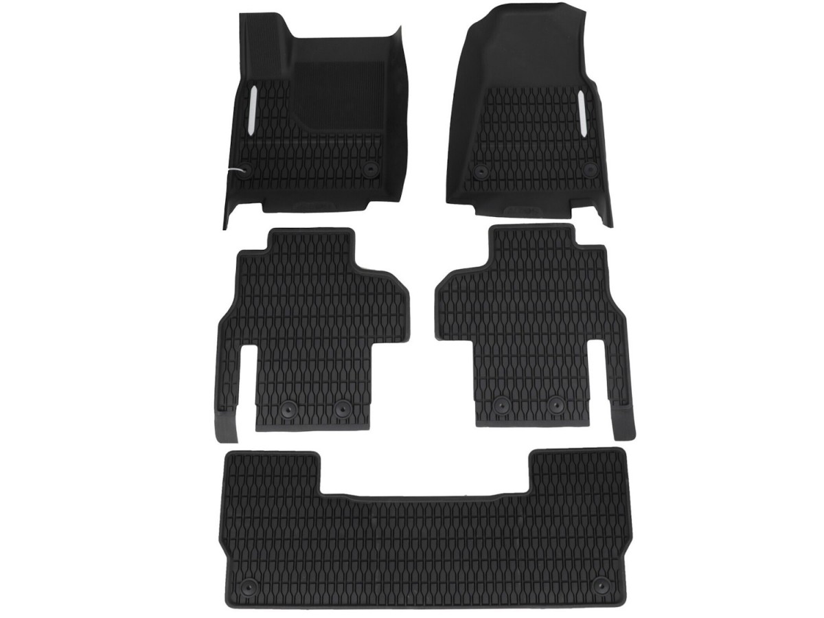 Mopar All Weather Rubber Floor Mats For First Second Third Rows