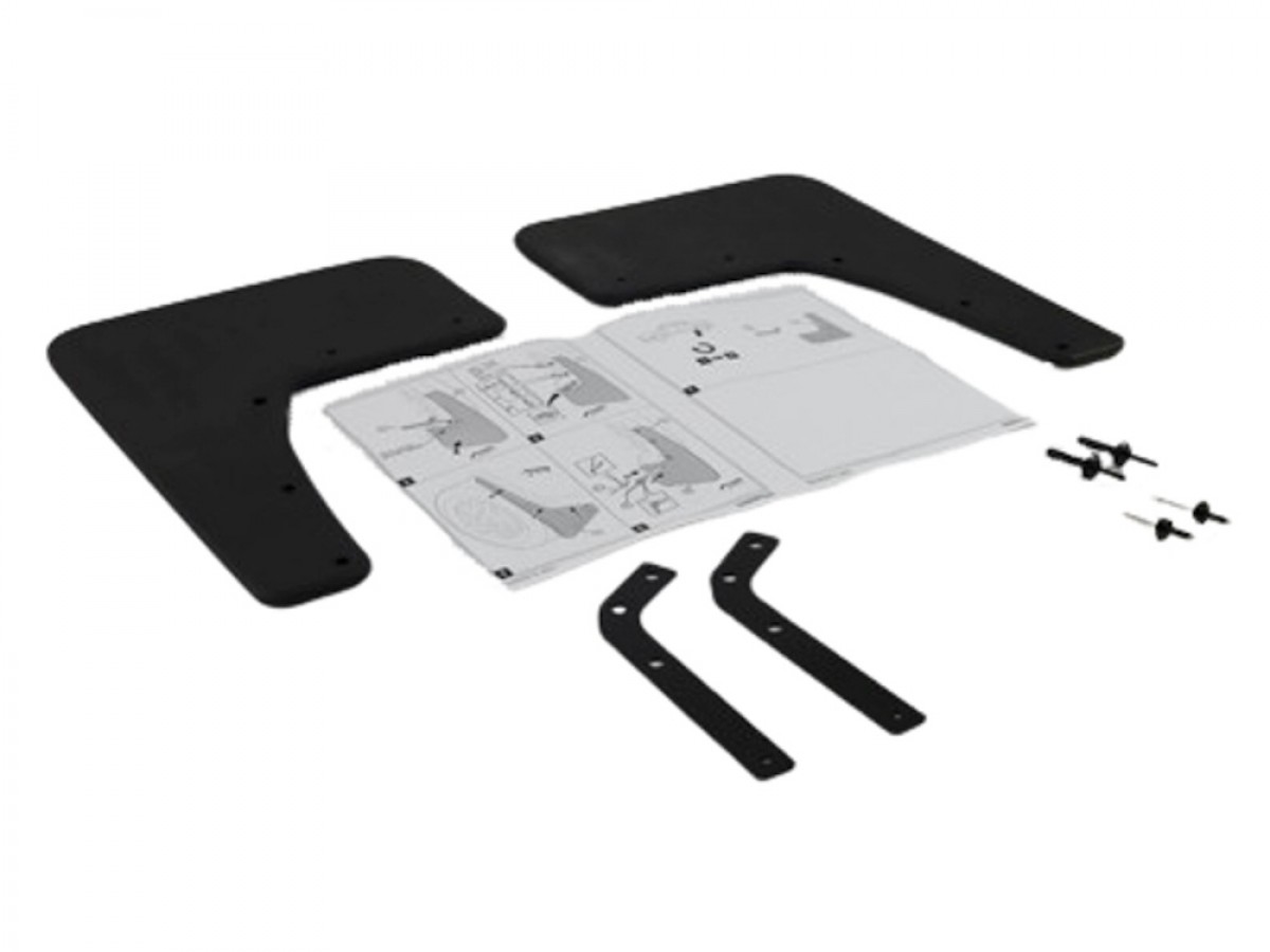 Mopar Splash Guards Front Pair Rubber Black With RAM Logo For Trucks ...