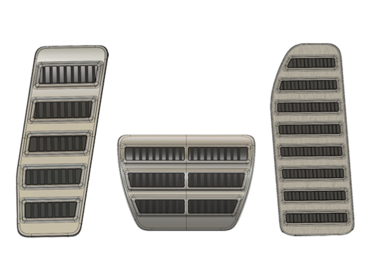 Mopar Stainless Steel Pedals Three Piece Kit For Brake Accelerator