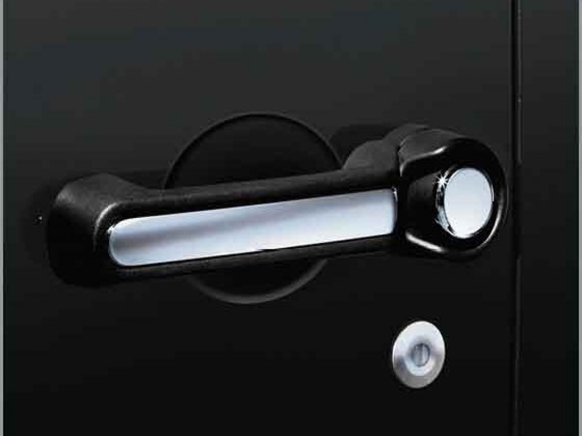 Mopar Door Handle Insert & Thumb Button Cover Chrome - 82212490