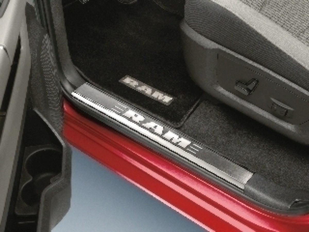 Genuine Mopar Door Sill Guards for Mega & Crew Cab (Part No 82212428AC)