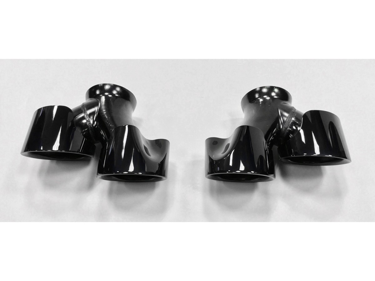 Genuine Mopar Trackhawk Exhaust Tips Black Set Of Two WKBLKEXHTIPS