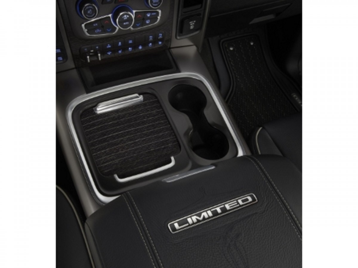 Buy Mopar Console Tray Upgrade Silver W/ Black Wood - 5VC941Z6AB