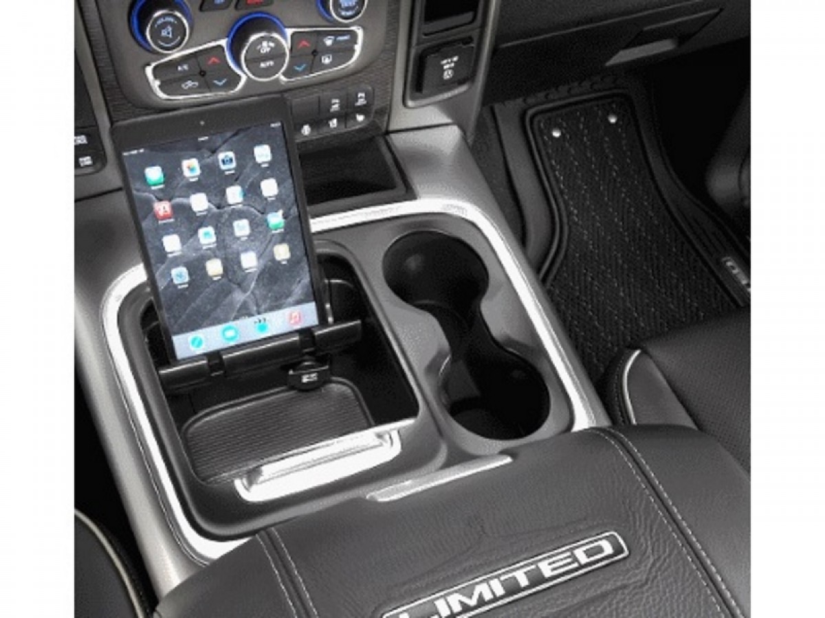 Buy Mopar Console Tray Upgrade Silver W/ Black Wood - 5VC941Z6AB