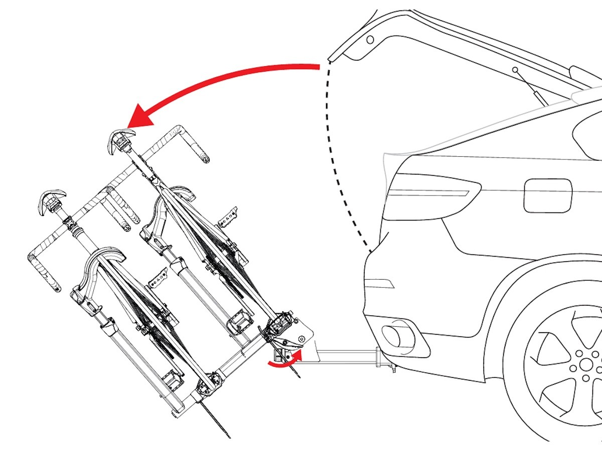 Buy Mopar Kuat Sherpa Hitch Mounted Tilting Two Bicycle Carrier
