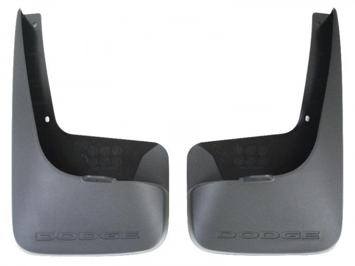 Buy Mopar Splash Guards Rear Molded Black W/ Dodge Logo