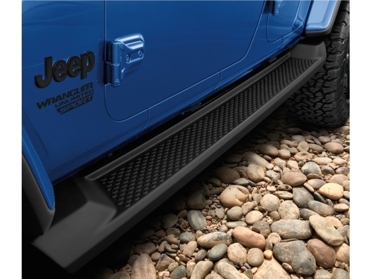 Buy Mopar Side Steps Molded 4 Door Black - 82215164AB | Mopar