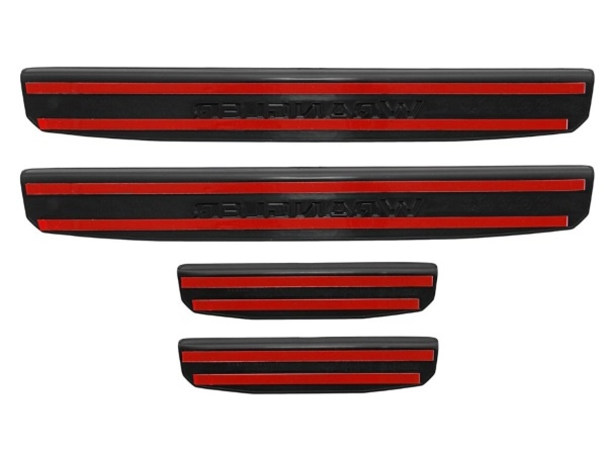 Buy Mopar Door Sill Guards 4 Door Black - 82215394 | Mopar
