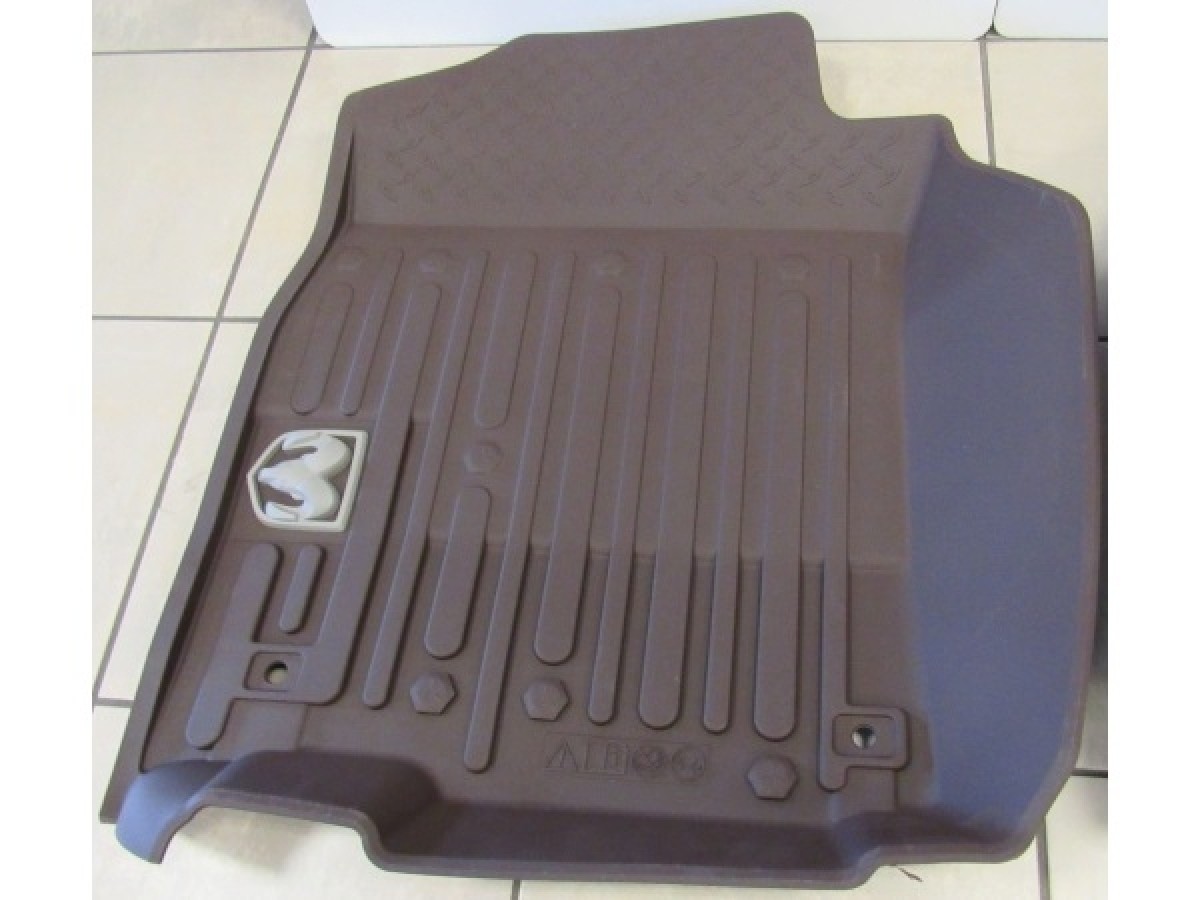 Buy Mopar Rubber Mats Bucket Style Front & Rear Brown For Quad Cab