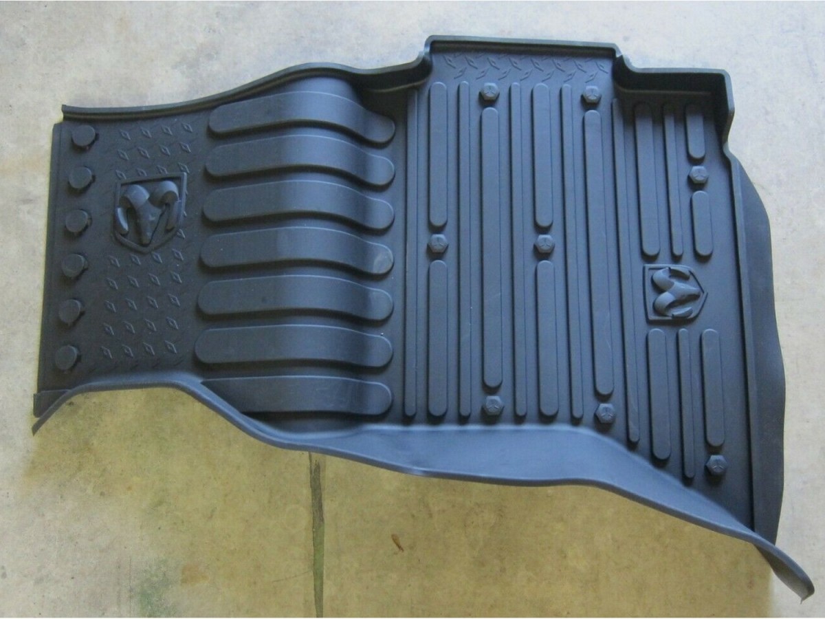 Buy Mopar Rubber Mats Bucket Style Front & Rear Black With Ram's