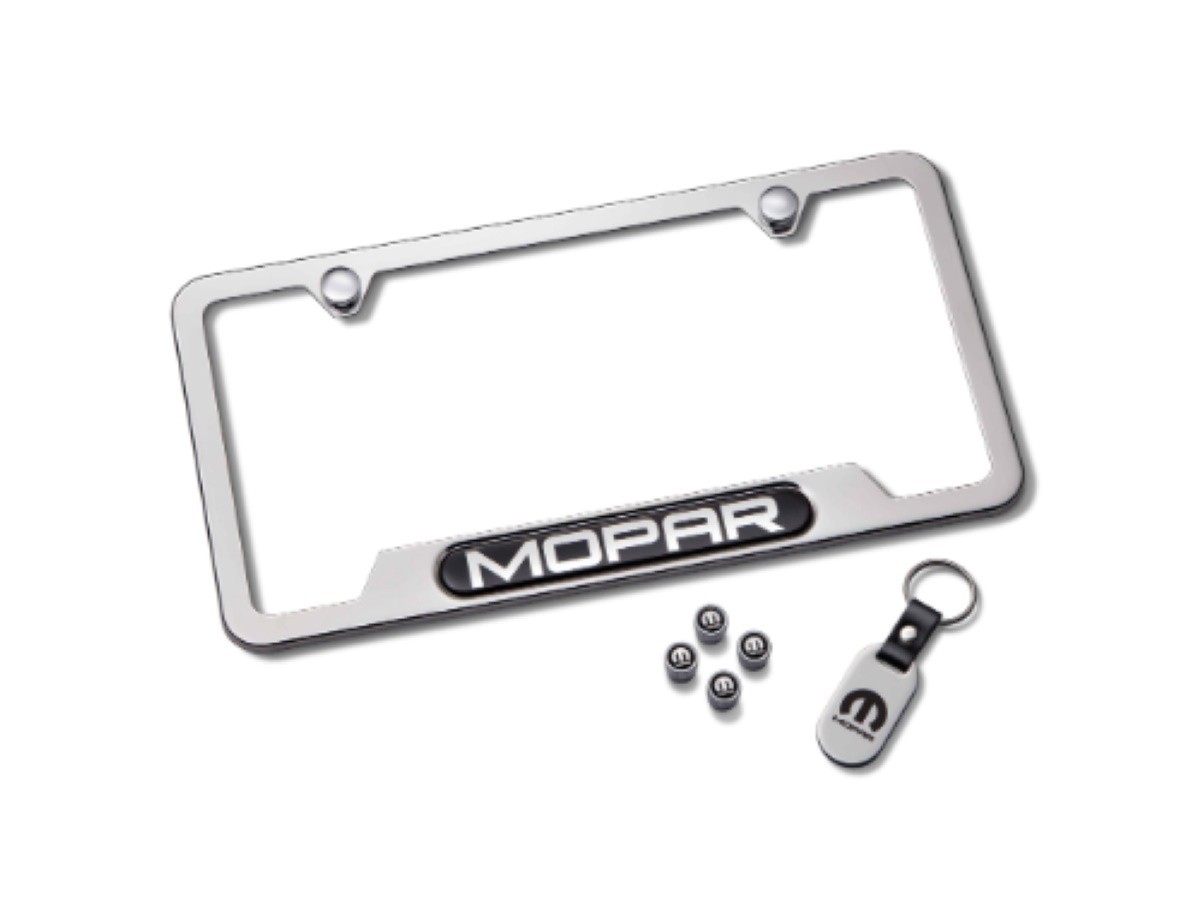 Buy Mopar License Plate Frame Gift Set - Mopar Logo Silver