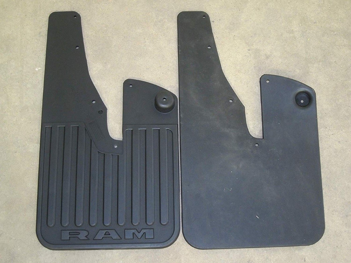 MOPAR トラックカバー 未開封 Buy Mopar Flat Splash Guards Black With RAM Logo Front Pair For