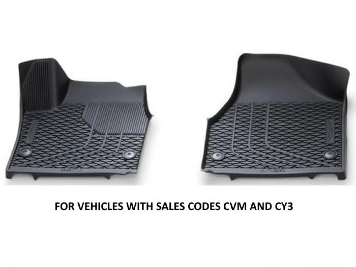 Buy Mopar Rubber Floor Mats Set Of Two Front Mats Black With