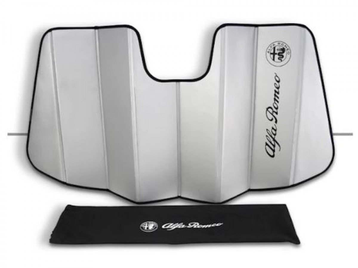 Alfa Romeo Front Windshield Sunshade Silver With Alfa Romeo Logo