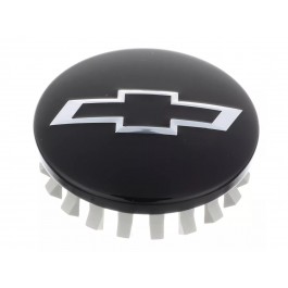 Chevrolet Wheel Center Cap In Black With Black/Chrome Bowtie