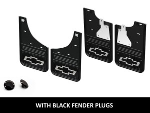 2020-2025 Chevy Silverado 2500/3500 HD Mud Flap Delete Kit 6 Piece Kit Front And Rear