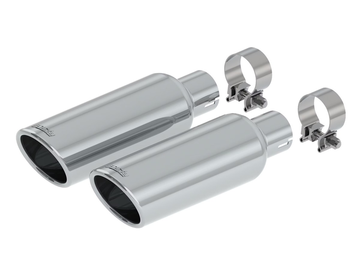 Chevrolet Bright Chrome Dual Exit Exhaust Tips By Borla - 19303347