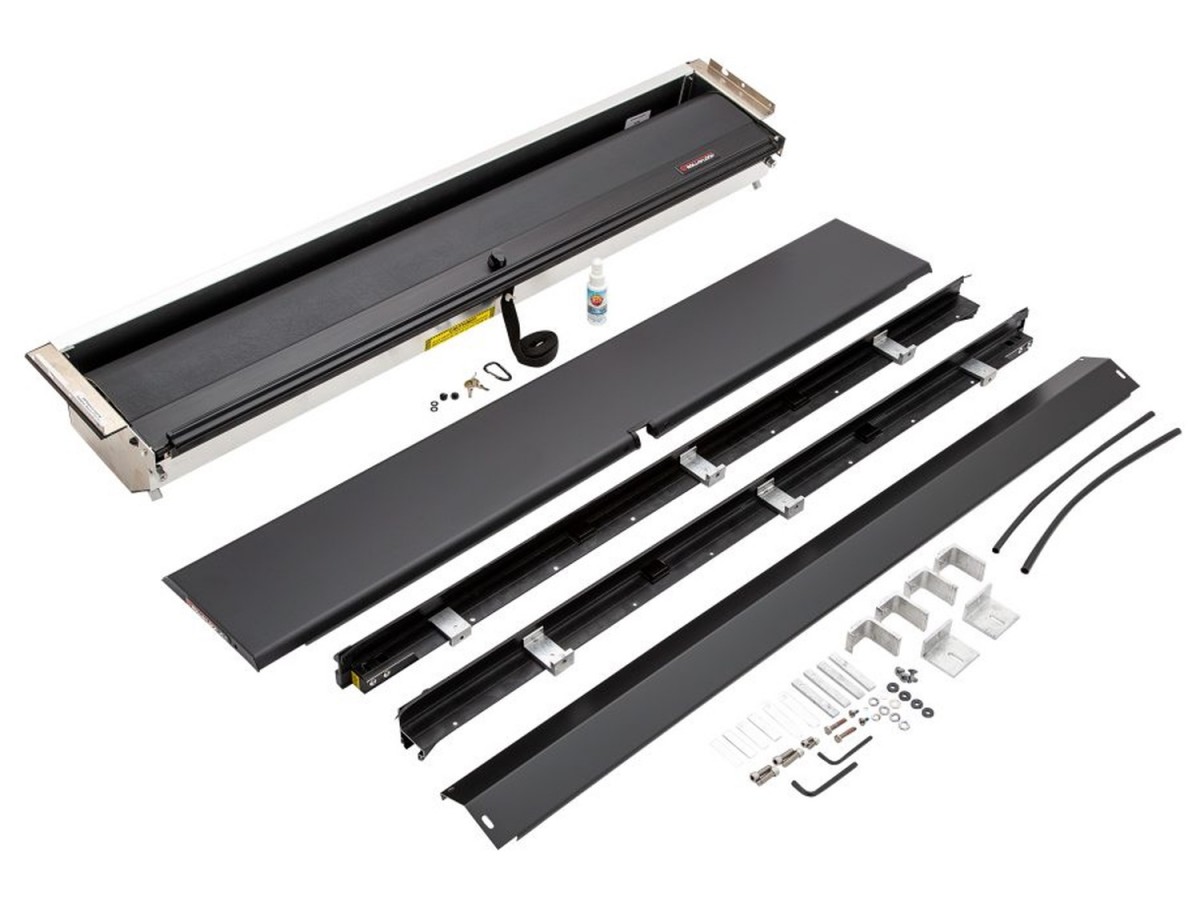 Chevrolet Short Box Retractable Tonneau Cover With T-Slot Rails In