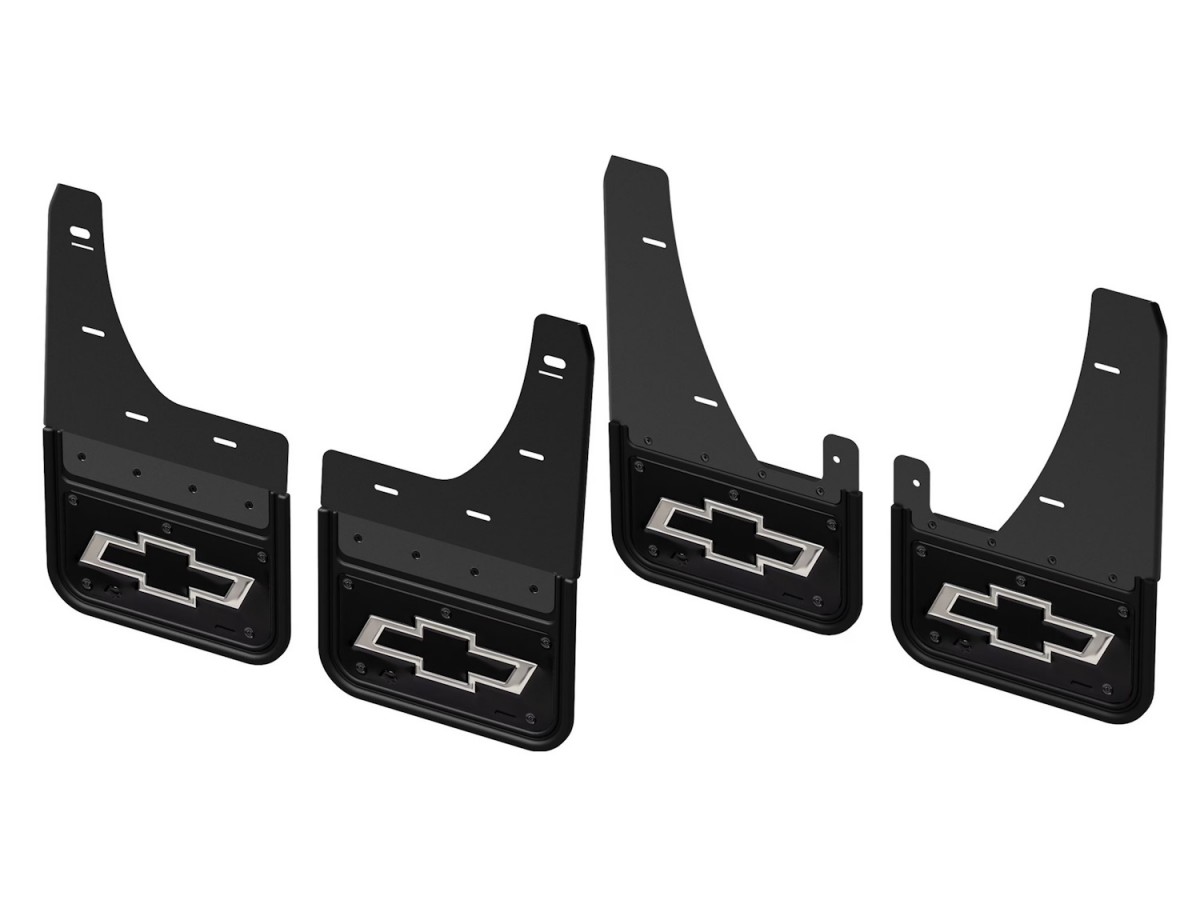 GM OEM Mud Flap Splash Guard Set Front/Rear LH/RH Pair For Chevy Silverado/Avalanche/Suburban/Tahoe W/o Fender Flares