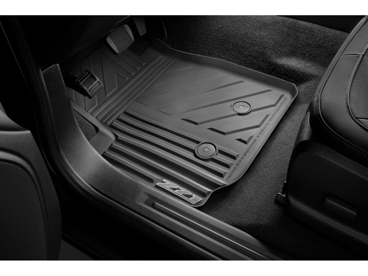 Chevrolet First Row Premium All Weather Floor Mats In Jet Black 