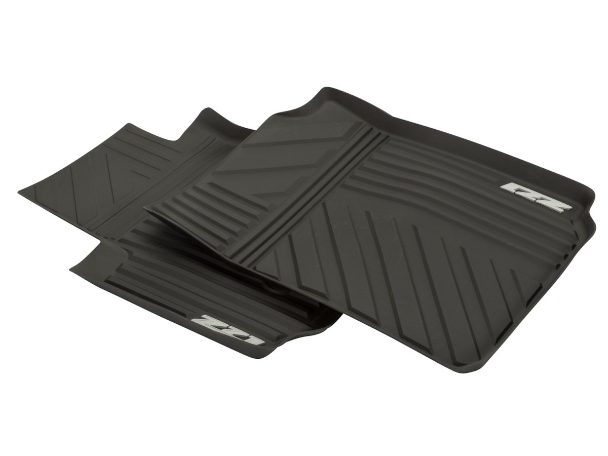 Chevrolet First Row Premium All Weather Floor Mats In Jet Black