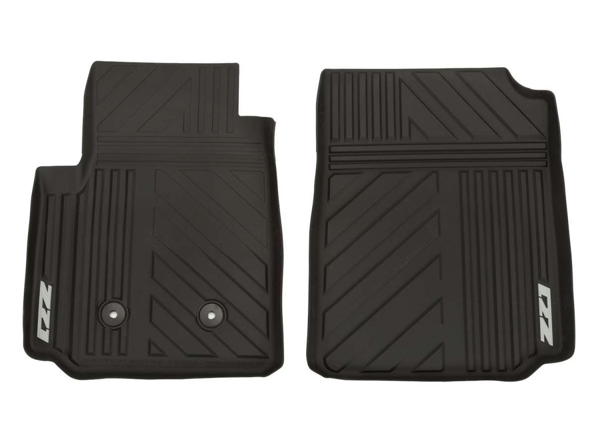 Chevrolet First Row Premium All Weather Floor Mats In Jet Black