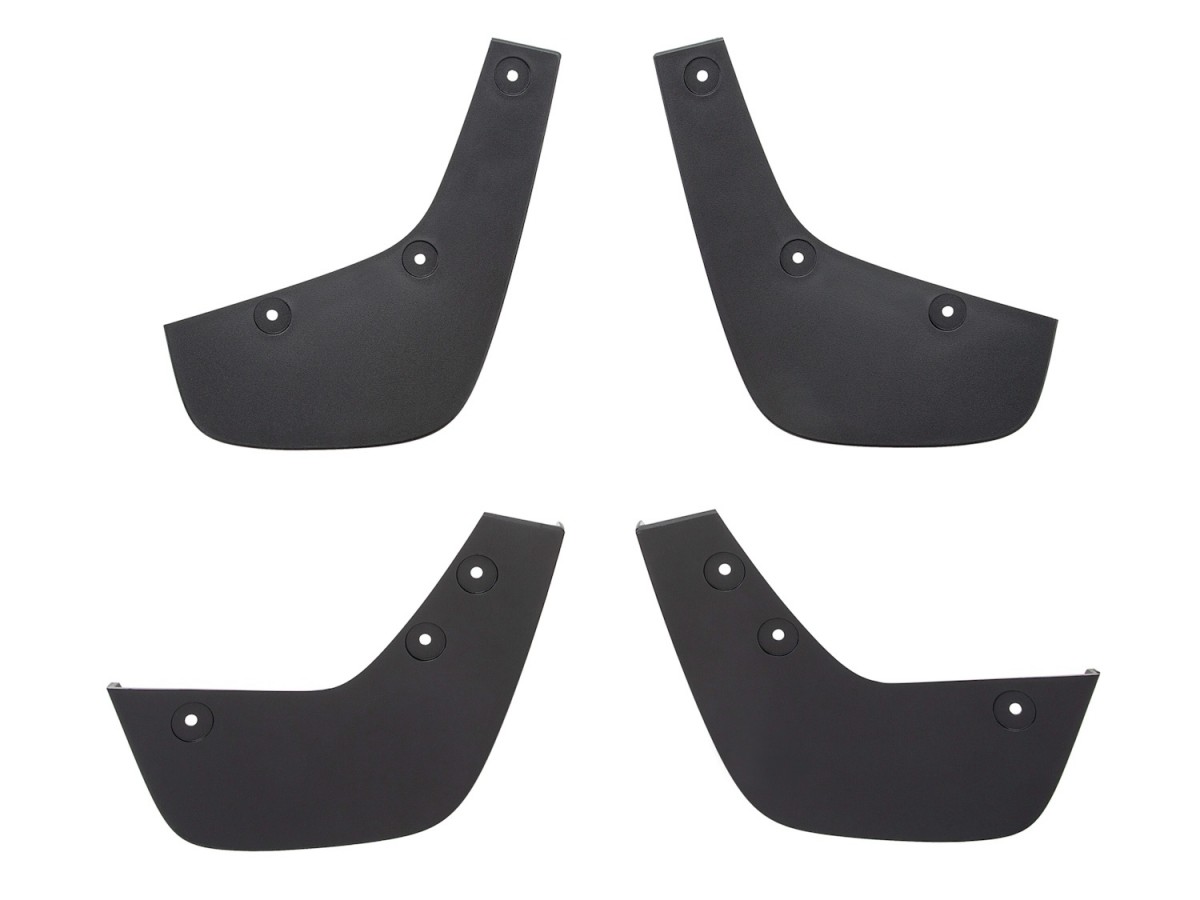 Chevrolet Front And Rear Molded Splash Guards In Black - 42769761